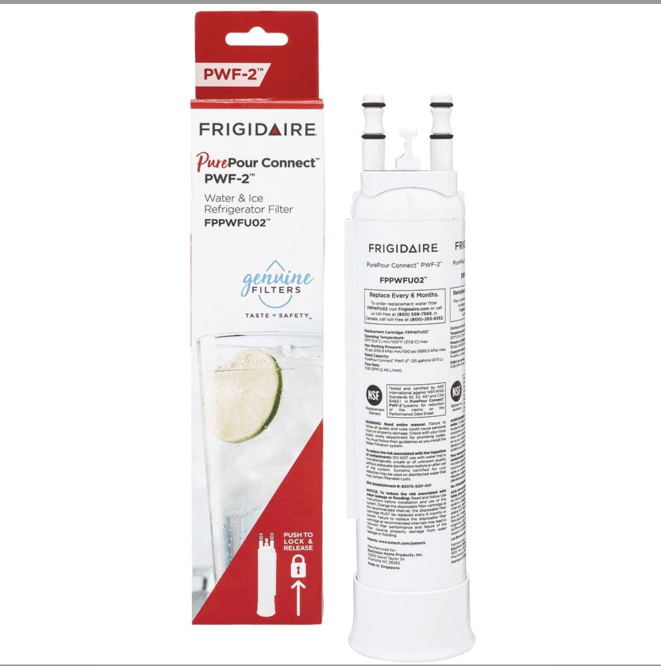 FPPWFU02 Frigidaire Refrigerator PurePour WF-2 Water Filter